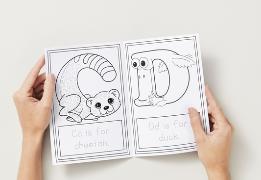 Animal Alphabet Colouring Book – Digital Download